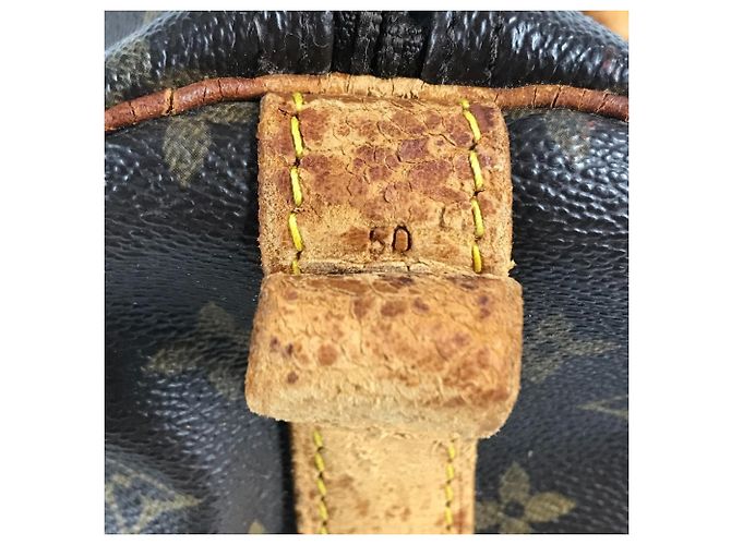 Louis Vuitton Monogram Keepall Bandoulière 50 Reisetasche Braun - Ansicht 14