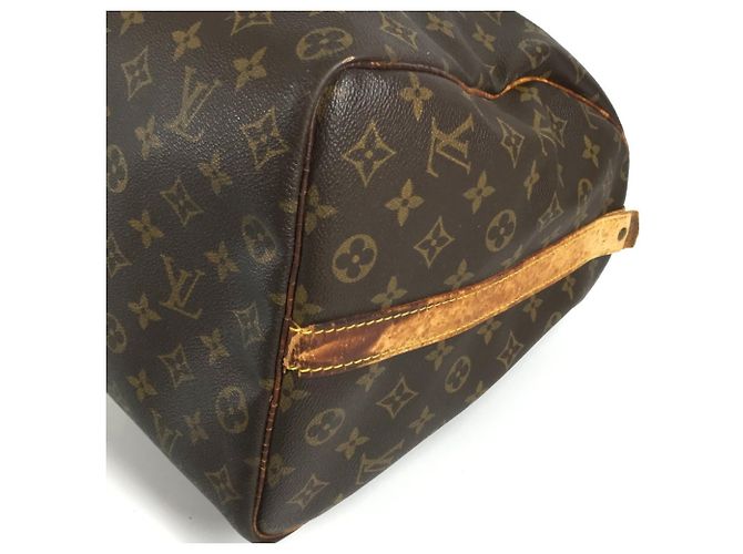 Louis Vuitton Monogram Keepall Bandoulière 50 Reisetasche Braun - Ansicht 16