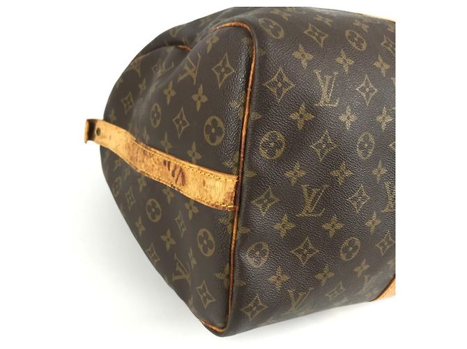 Louis Vuitton Monogram Keepall Bandoulière 50 Reisetasche Braun - Ansicht 17