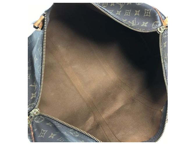 Louis Vuitton Monogram Keepall Bandoulière 50 Reisetasche Braun - Ansicht 5