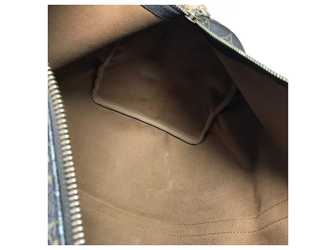 Louis Vuitton Monogram Keepall Bandoulière 50 Reisetasche Braun - Ansicht 6