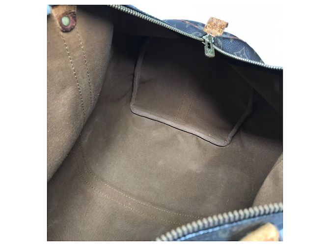 Louis Vuitton Monogram Keepall Bandoulière 50 Reisetasche Braun - Ansicht 7