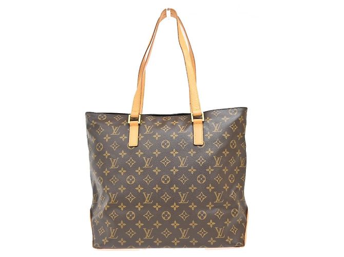 Louis Vuitton Cabas Mezzo Monogram Canvas Castaño - vista 2