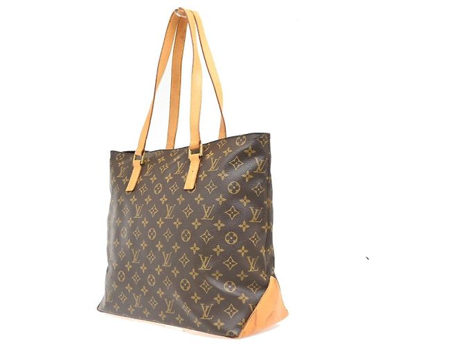 Louis Vuitton Cabas Mezzo Monogram Canvas Castaño - vista 3