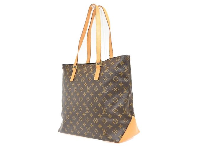 Louis Vuitton Cabas Mezzo Monogram Canvas Castaño - vista 4