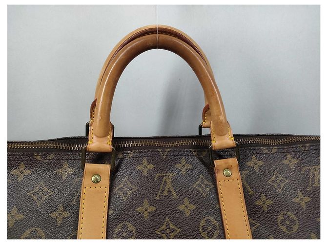 Louis Vuitton Keepall Monogram Canvas 55 Marron - vue 4