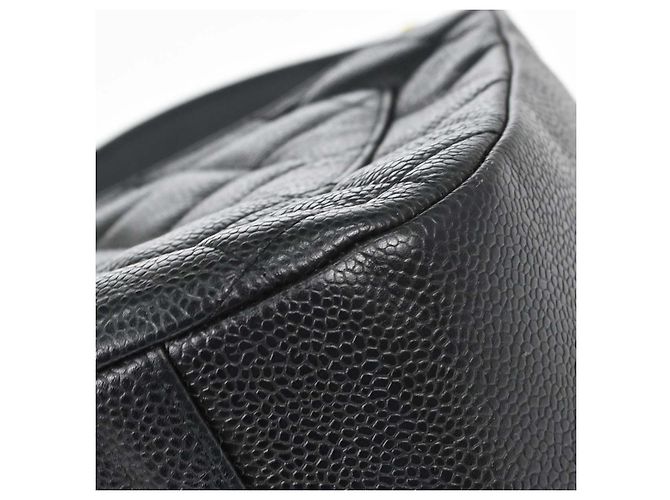 Chanel Timeless CC Chain Quilted Caviar Medium Preto - vista 6