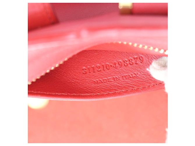 Autre Marque Saint Laurent Classic Y Cabas Leather Small Rouge - vue 7