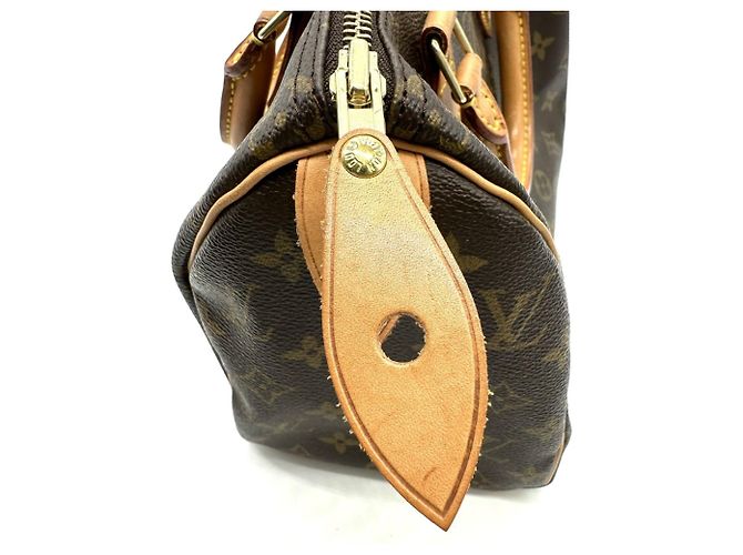 Bolsa Mini Boston Louis Vuitton Monogram Speedy 25 Marrom - vista 10