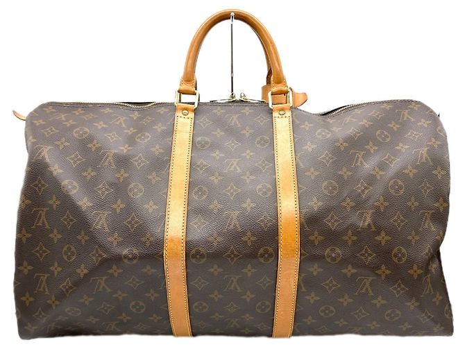 Louis Vuitton Monogram Keepall 55 Boston Tasche Braun - Ansicht 2
