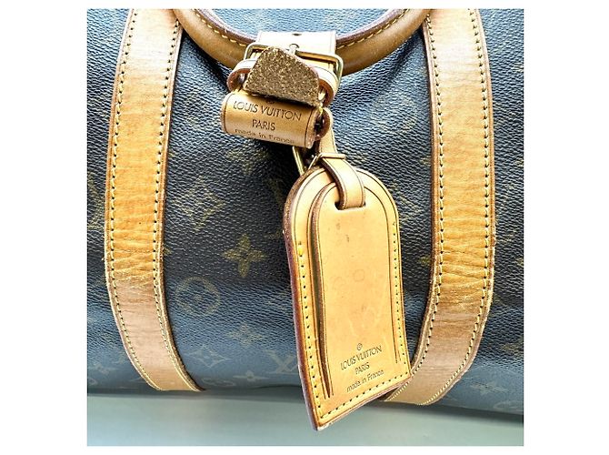 Louis Vuitton Monogram Keepall 55 Boston Tasche Braun - Ansicht 9