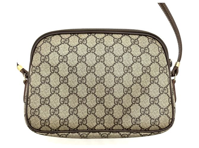 Borsa a tracolla GUCCI GG Supreme Old Brown Marrone - vista 2