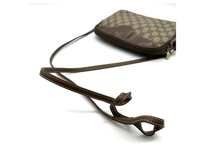 Borsa a tracolla GUCCI GG Supreme Old Brown Marrone - vista 6