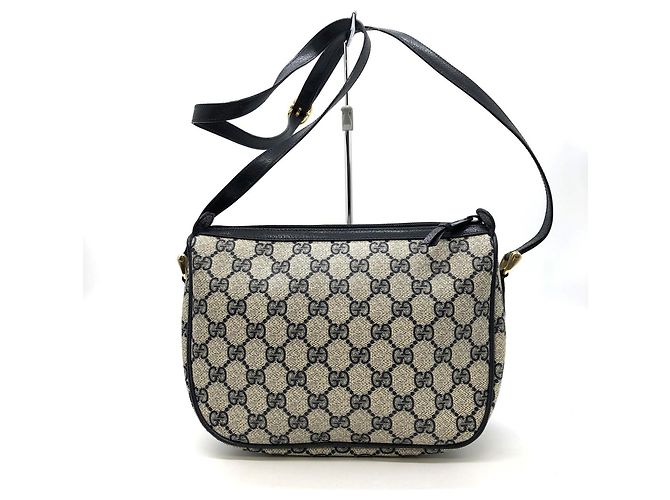 Gucci Old Gucci 14 02 032 Schultertasche Marineblau - Ansicht 3