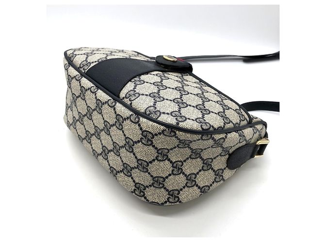 Gucci Old Gucci 14 02 032 Schultertasche Marineblau - Ansicht 5