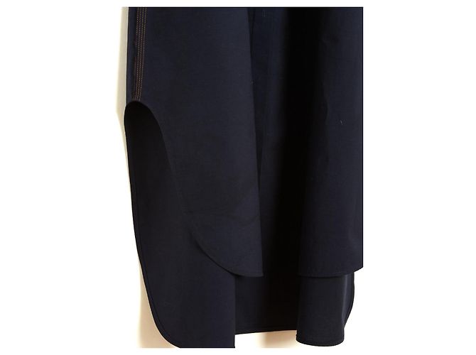 Loewe Vestido Túnica de Algodão Azul Marinho Azul escuro - vista 5