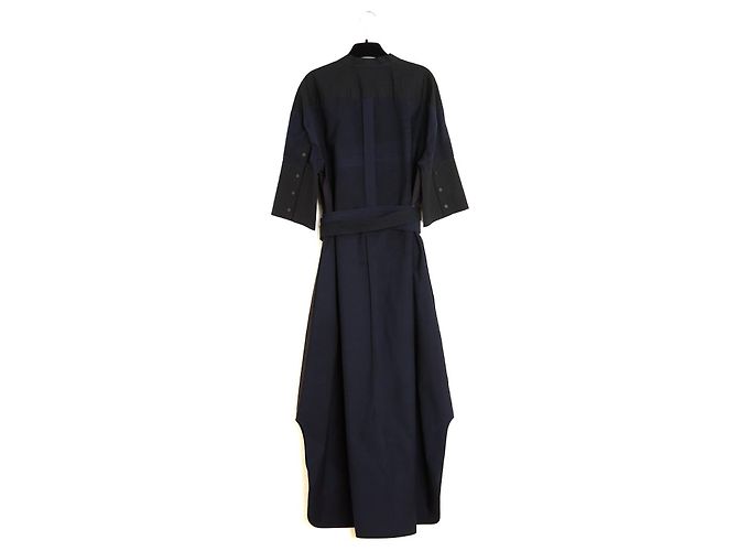 Loewe Vestido Túnica de Algodão Azul Marinho Azul escuro - vista 6
