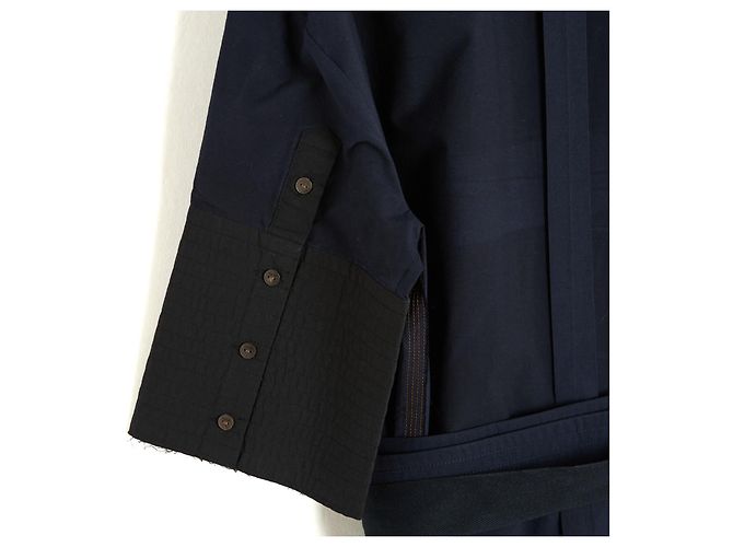 Loewe Vestido Túnica de Algodão Azul Marinho Azul escuro - vista 7