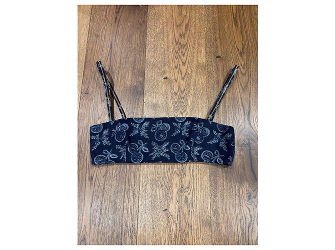 Top in jacquard Etro blu navy - vista 8