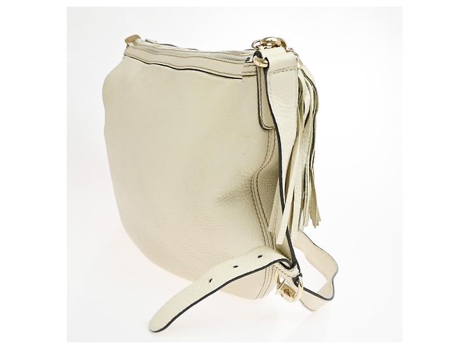 Gucci Soho Messenger Leather Medium Bianco - vista 4
