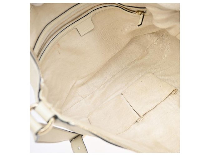 Gucci Soho Messenger Leather Medium Bianco - vista 5