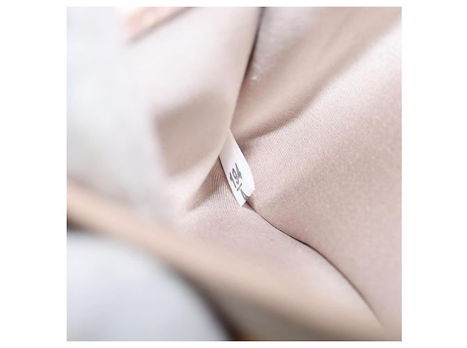 Pochette da polso con zip Miu Miu in pelle Matelassé Beige - vista 6