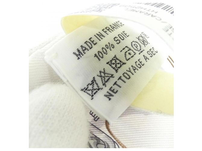 Hermès Hermes C'EST LA FETE Twilly 062743S Scarf Muffler Weiß Beige - Ansicht 3