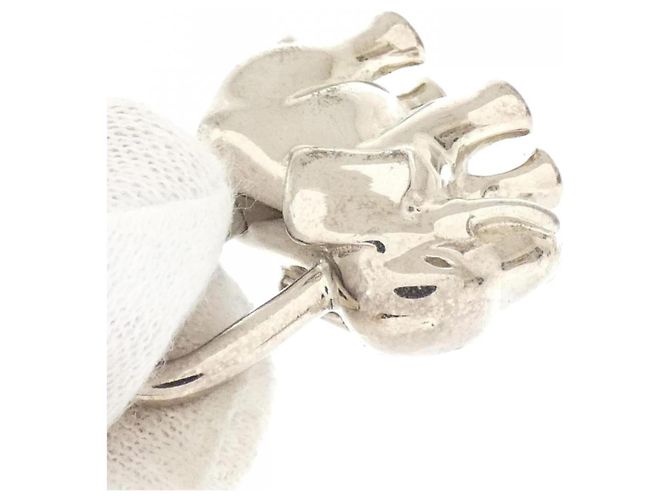 Hermès Hermes ELEPHANT Cadena Keychain Silvery - view 3