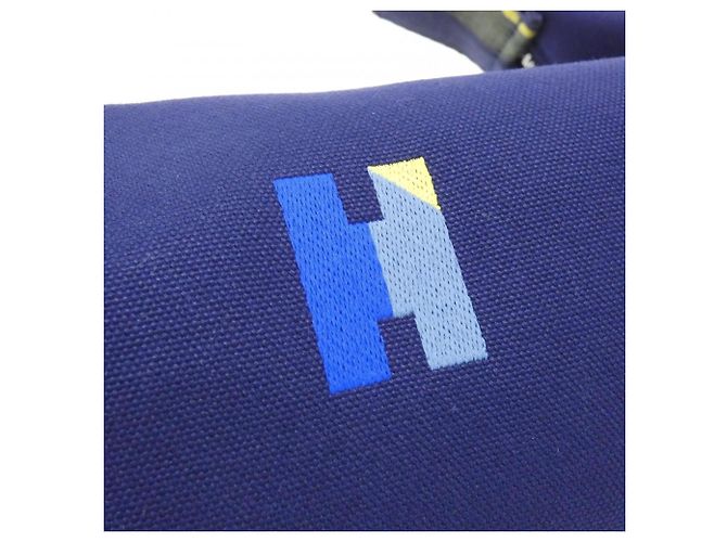 Hermès Bolso pouch Hermes H Pavillon Brid à Black PM Azul - vista 4