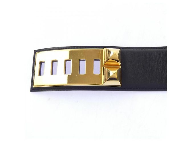 Hermès Hermes COLLIER DE CHIEN 38mm Belt Black - view 3