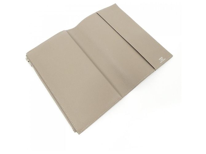 Hermès Funda de libreta Hermes EA Zip PM 074737CK Castaño Gris - vista 4