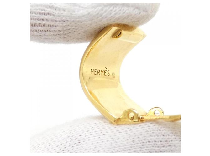 Hermès Brincos de pressão Hermes em ouro e vermelho Dourado - vista 4