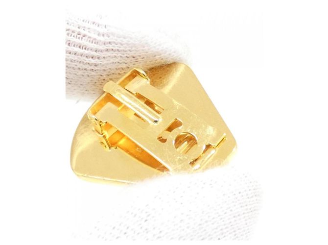 Hermès Hermes Blue and Gold Clip-On Ohrringe Blau Golden - Ansicht 3