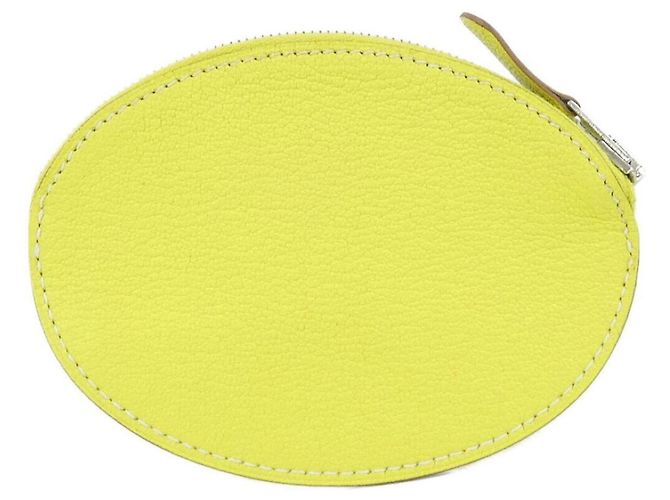 Hermès Evelyne Coin Purse Dorado Amarillo - vista 2