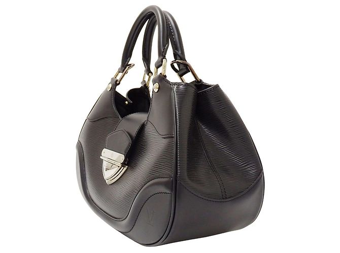 Bolsa de mão Louis Vuitton em couro Epi Preto - vista 3