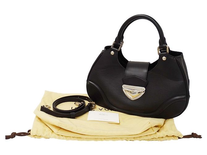 Bolsa de mão Louis Vuitton em couro Epi Preto - vista 6