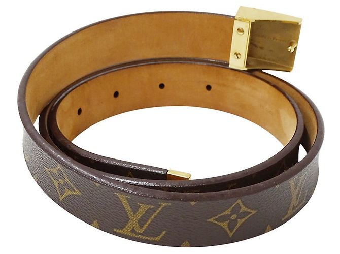 Cinto Louis Vuitton Monogram Marrom - vista 2