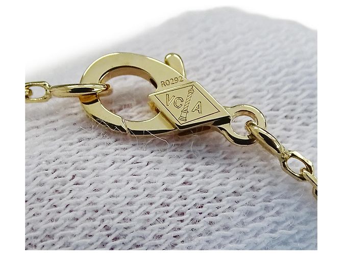 Collana Vintage Alhambra Van Cleef & Arpels D'oro - vista 9