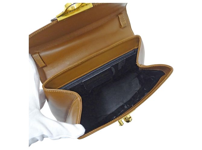Borsa a mano in pelle marrone Salvatore Ferragamo - vista 5