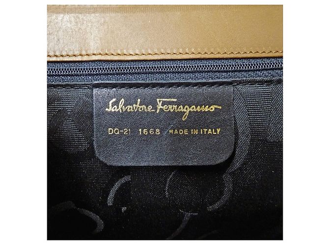 Borsa a mano in pelle marrone Salvatore Ferragamo - vista 6