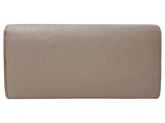 Céline Celine langes Portemonnaie aus gräulichem Leder Grau - Ansicht 2