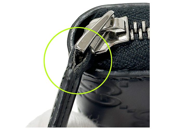 Gucci Black GG Leather Long Wallet - view 11
