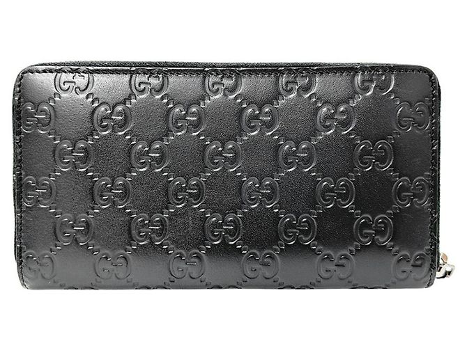 Gucci Black GG Leather Long Wallet - view 2
