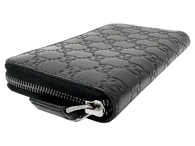 Gucci Black GG Leather Long Wallet - view 3