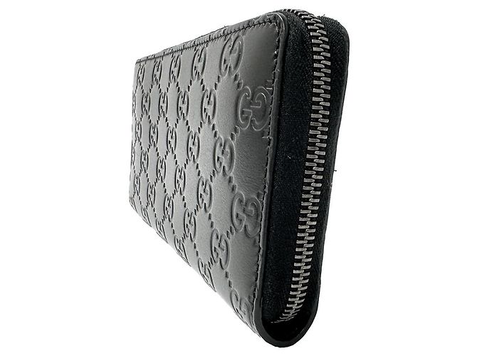 Gucci Black GG Leather Long Wallet - view 4
