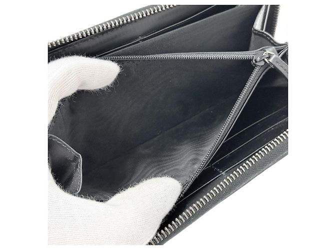 Gucci Black GG Leather Long Wallet - view 7