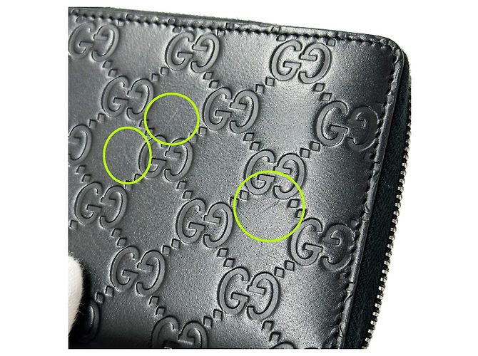 Gucci Black GG Leather Long Wallet - view 9