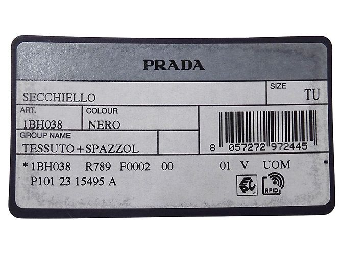 Borsa secchiello Prada Duet Re-Nylon Nero - vista 7