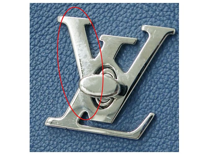 Louis Vuitton My Lockme Handtasche Blau Roh - Ansicht 12