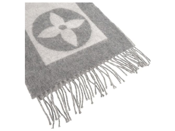Louis Vuitton Echarpe Cardiff Gray Scarf Marrom - vista 5